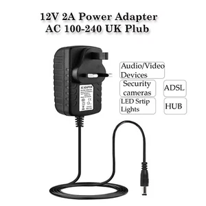 LED Power Supply Adapters transformer AC100-240V to DC 12V 2A For led strip - Picture 1 of 10