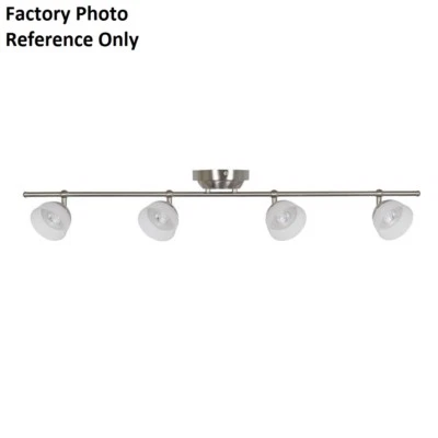 Hampton Bay Madison 3 ft. Satin Nickel LED Fixed Track with 400 LM/Head T5@9081 - Image 1 of 4