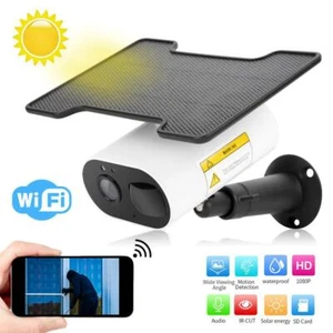 1080P HD Solar WiFi Wireless IP Camera Outdoor Waterproof Home Security CCTV Cam - Picture 1 of 11