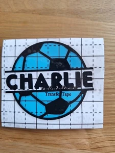 Personalised Football Name Decal Sticker | Personalise | Water Bottles | Laptops - Picture 1 of 23