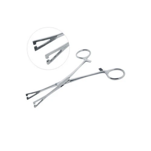Pennington Slotted Forceps with Ratchet - LionGothic Body Piercing Jewelry Tools