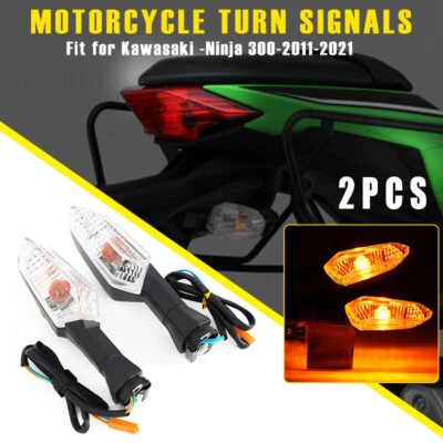 2 шт задних светодиодных прозрачных указателей поворота для KAWASAKI NINJA 1000 650/300 2013-2021 - Изображение 1 из 4