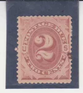 US Scott # J2 1879 2c Brown Postage Due Mint Hinged Cat $400.00 - Picture 1 of 2