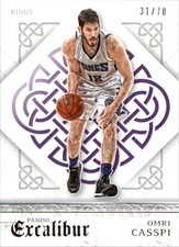 2015-16 Panini Excalibur Silver Kings Basketball Card #88 Omri Casspi /70