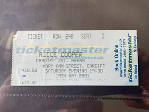 Alice Cooper Ticket 2001 - Imagen 1 de 1