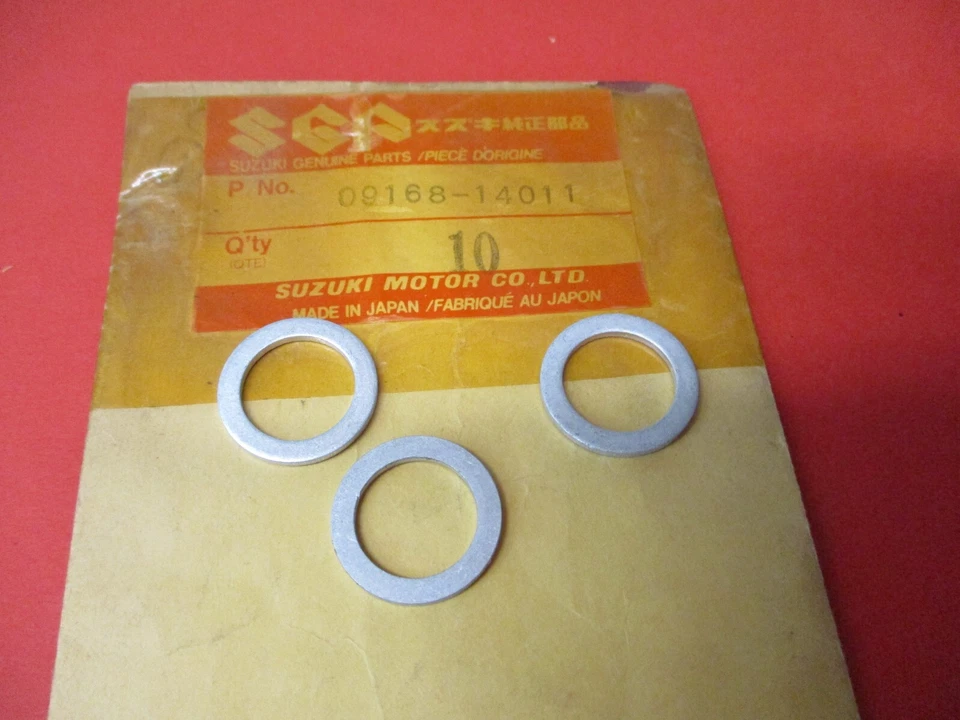 NUEVO OEM JUNTA ORIGINAL SUZUKI VS1400 GS1100 GS1150 CANTIDAD 3 09168-14011 Foto 1 de 1