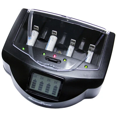 MaximalPower FC999 Universal Charger Alk Ni-MH Ni-CD AA AAA AAAA C D 9V Battery - Image 1 of 4