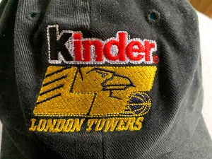 Vintage London Towers Basketball Cap Mütze Champion bestickt EuroLeague schwarz 2000er - Bild 1 von 8