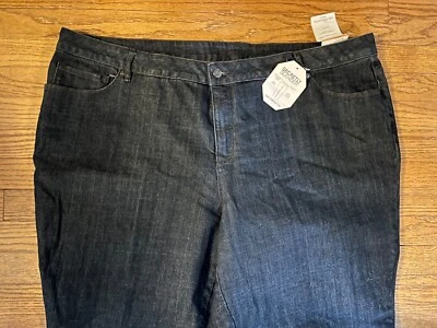 NEW women's Liz Claiborne Woman Secretly Slender jeans size 24W 24 Slim Leg - Image 1 of 3