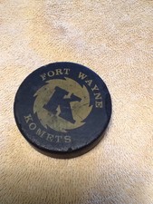VINTAGE IHL FORT WAYNE KOMETS HOCKEY PUCK