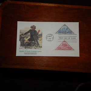 Estate Find FDC Pacific 97 Early Transportation, Mar 13, 1997 (2 Stamps) - Picture 1 of 5