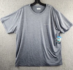 Columbia Hike Moisture-Wicking Crew Neck T-shirt Men's XXL Collegiate Navy - Picture 1 of 14