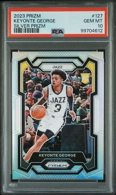 Keyonte George (RC) 2023-24 Prizm-Silver 🏀 PSA 💎 10 🏀 UTAH JAZZ  - Image 1 of 2