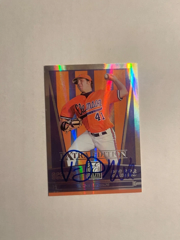 Pittsburgh Pirates DANIEL MOSKOS Signed Card - Image 1 of 1