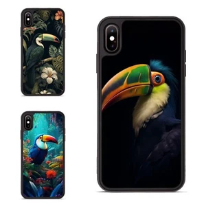 color tucan ornament Trendy Case For Motorola Moto Google Pixel OnePlus - Picture 1 of 25
