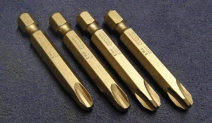 4 x Draper/Schroder Phillips Screwdriver Bit PH3 50mm E Shank - Picture 1 of 2
