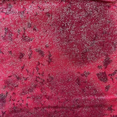 Fairy Frost- Red- Michael Miller Fabrics CM376 - 1/2 yard - Gold Glitter cotton - Image 1 of 3