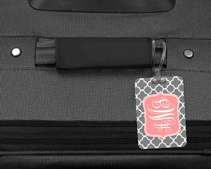 Personalized & Monogrammed 2 Sided Fiber Glass Reinforced Plastic Luggage Tag - Picture 1 of 4