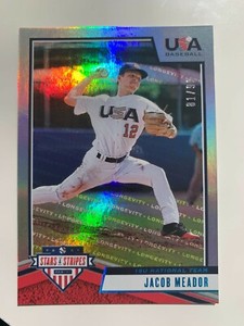 JACOB MEADOR Panini USA Baseball Stars & Stripes #41 Longevity Holo Foil #'d/99