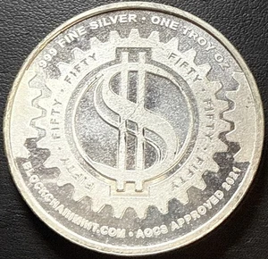 RARO! Ronda de plata .999 2021 1 Troy Oz d’Anconia cobre blockchain prueba como nueva - Imagen 1 de 16