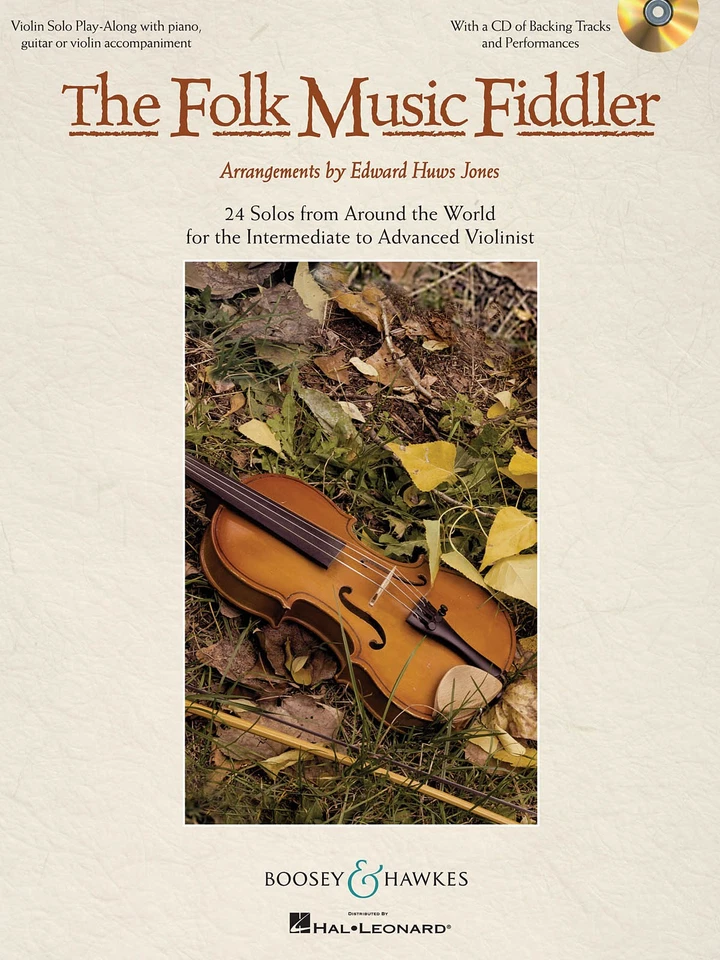 The Folk Music Fiddler Violin 24 Solos Around the World Sheet Music Book CD - Image 1 of 1