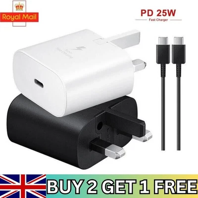 Super Fast Charger 25W For Samsung Galaxy S20 FE S21 FE S23 FE S24 FE S23 S24 - Image 1 of 4
