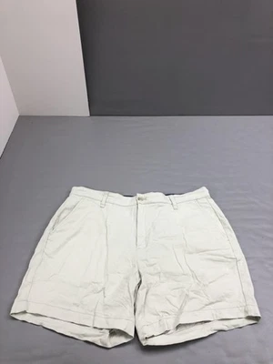 Shorts Nautica Masculino 35 Cáqui Deck Ajuste Clássico Elástico Casual Chino Frente Plana - Imagem 1 de 4