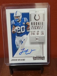 2018 Panini Contenders Rookie Ticket Jordan Wilkins Auto #242 - Picture 1 of 2