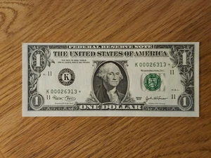 2003 $1 "STAR NOTE" DALLAS DISTRICT UNC/GEM K00026313* 000 START 2 OF 3 - Picture 1 of 5