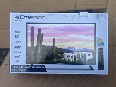 Emerson 24" Class Widescreen AC/DC 12V HD LED Television with DVD Player - Image 1 of 4