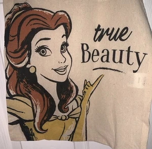 Disney Princess Belle Beauty & The Beast Canvas Tote Shopper Bag - Picture 1 of 6