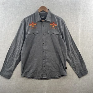 Howler Bros Studio 6A Collection Shirt Medium Gray Pilot Bird 50th Anniversary - Picture 1 of 15