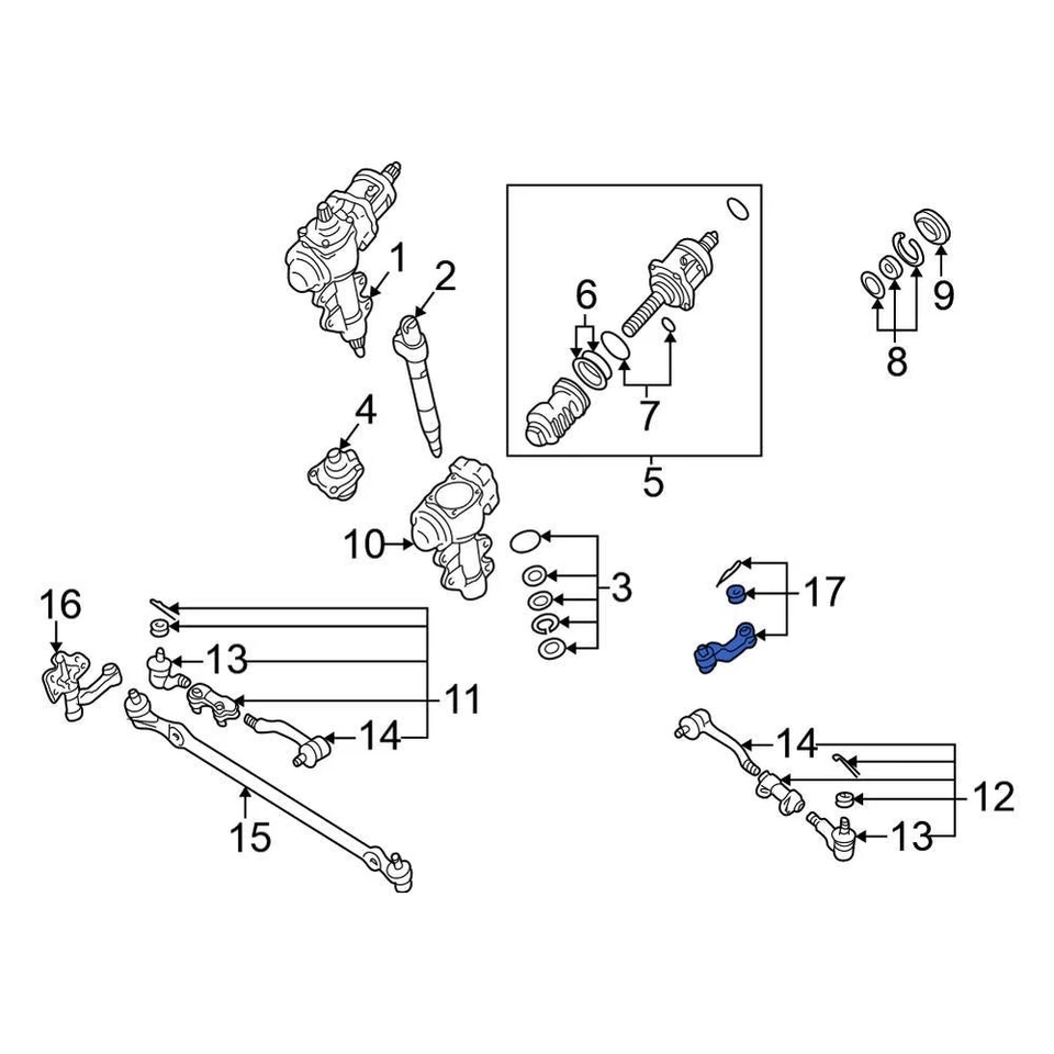 For Nissan Frontier 1998-2000 Nissan Steering Pitman Arm Foto 1 de 1