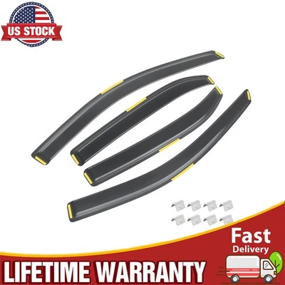 For 2010-2017 Chevy Equinox In-Channel Window Visors Vent Rain Guards  - Image 1 of 4