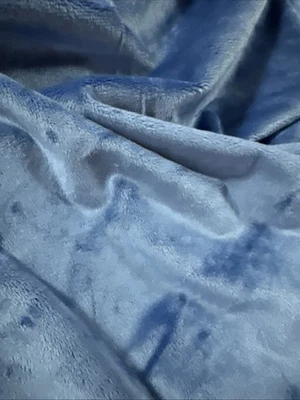 Minky, Minkee 30” Square For Baby Blanket Royal Blue Solid (not gray) Benartex - Image 1 of 4