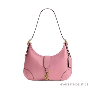 Borsa Coach Ufficiale Hamptons Hobo CW642 B4OUS Vero Rosa - Foto 1 di 8