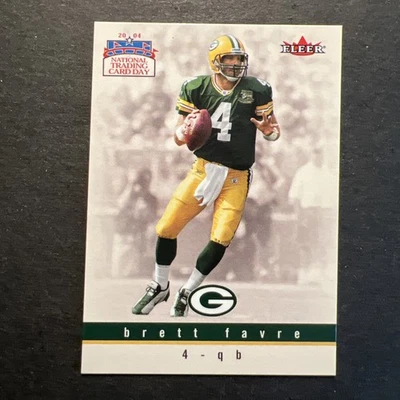 2004 National Trading Card Day - Brett Favre #5 Fleer - Image 1 of 2