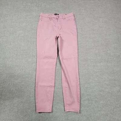 Pantalones de mezclilla Buffalo David Bitton para mujer 27 rosa tiro alto tobillo ajustados elásticos Foto 1 de 4