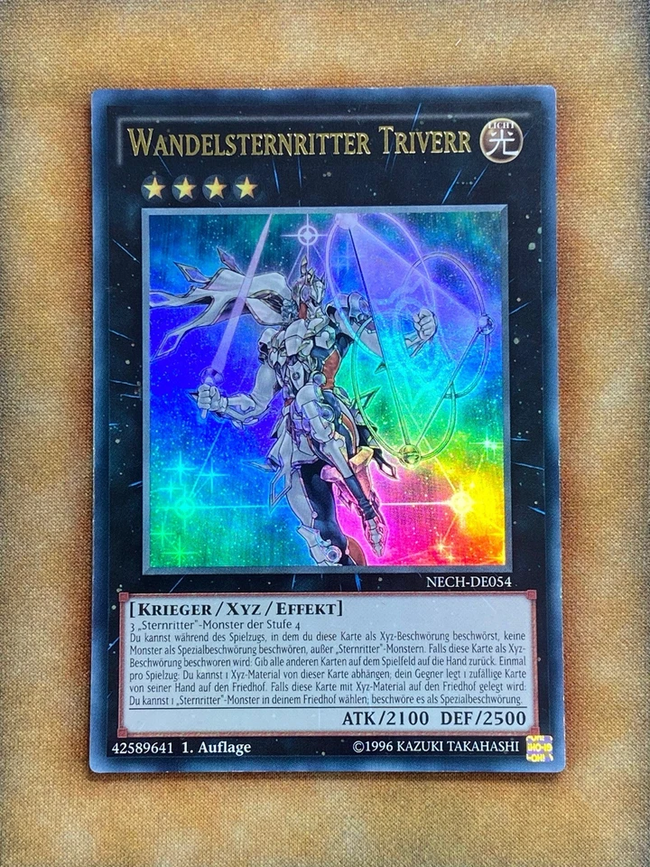 Yugioh Stellarknight Triverr NECH-EN054 Ultra Rare 1st Ed GERMAN LP - Image 1 of 1