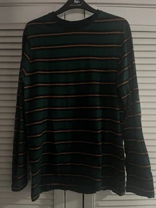 Mens Longsleeve Striped T Shirt Size Large - Picture 1 of 4