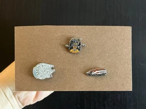 Star Wars Tiny Kingdom 3 Pin Lot- Rex Oga’s Droid, Star Speeder, Mil Falcon - Picture 1 of 10