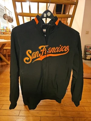 MLB Majestic Authentic San Francisco SF Giants Therma Base Jacket Sz Med Vtg  - Image 1 of 4