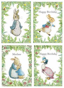 World of Peter Rabbit Beatrix Potter Greeting Card Blank Birthday Xmas Mother