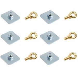 6 x RSA 7/16'' UNF Harness/Seatbelt 1'' Eye Bolts / Stress Plates - FIA / MSA - Picture 1 of 1