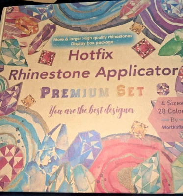 Hotfix Applicator DIY Hot Fix Rhinestone Applicator & Rhinestone Kit 1000 Pieces - Image 1 of 4