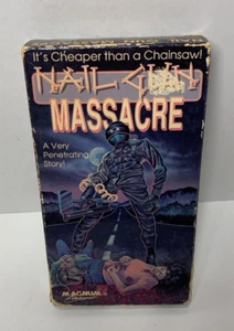 RARE Nail Gun Massacre (VHS, 1987) Magnum Entertainment Rocky Patterson TESTED - Picture 1 of 9