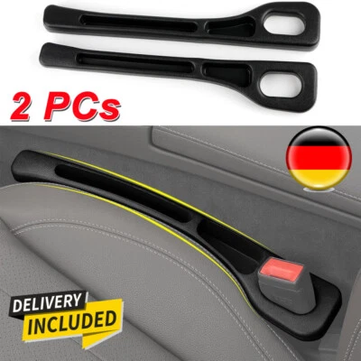 MARKENLOS 2X Autositz Lückenfüller Sitzlückenfüller Universal für Auto Ritzenfüller Kit DE