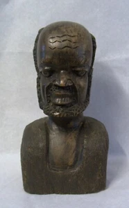 Imponente Busto de Resina De Colección de un Hombre Africano, 20 cm de Alto, 1,2 Kg, Idea de Regalo - Imagen 1 de 6