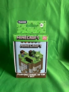 NEW-PALADONE MINECRAFT PLAYING CARDS, 1 SET IN TIN BOX - Picture 1 of 3