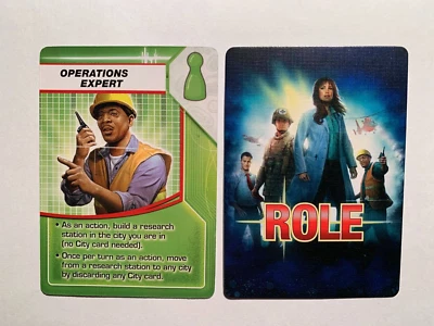 Pandemic OPERATIONS EXPERT ROLE CARD Game Replacement Piece Z-MAN GAMES 2013 - Image 1 of 2